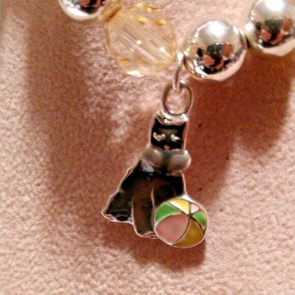 🐈🐾🐕‍🦺Dog Charm Bracelet Silver/Topaz/Beads/Beagle/Sheppard/Lab/Schnau - Picture 7 of 11